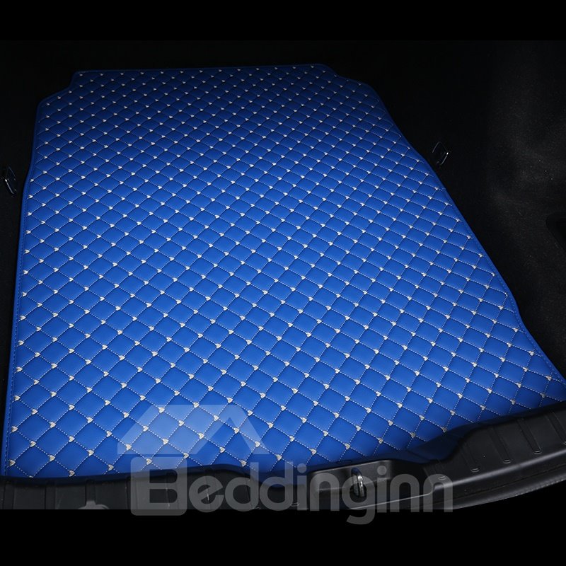 Cojín personalizado azul de cuero de alta calidad, clásico y rentable para maletero de coche 