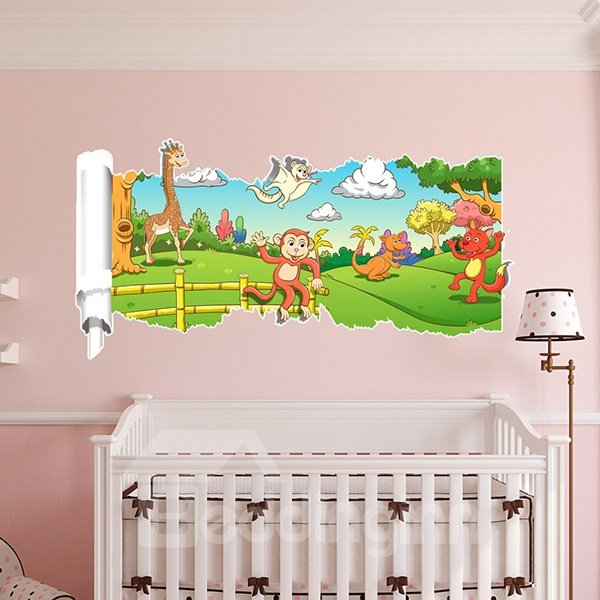 New Arrival Animal Pattern 3D Wall Stickers