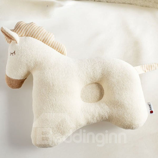 La superficie preciosa del algodón del diseño del caballo previene la almohada principal plana del pesebre
