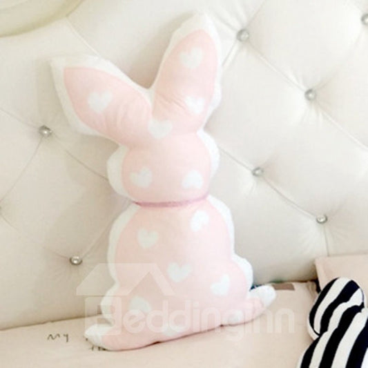 Rabbit Back Shape Plush Baby Throw Pillow