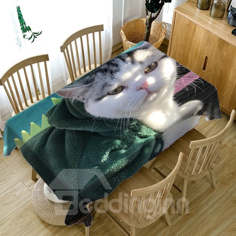 Pollyester Home Use Waterproof Oilproof 3D Tablecloth