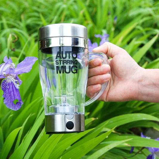 Glass Yes Mug With Lid Water Glasses Automatic Self Mixing & Spinning Self Stirring Electric Stainless Steel Coffee Mug Heart Preservation