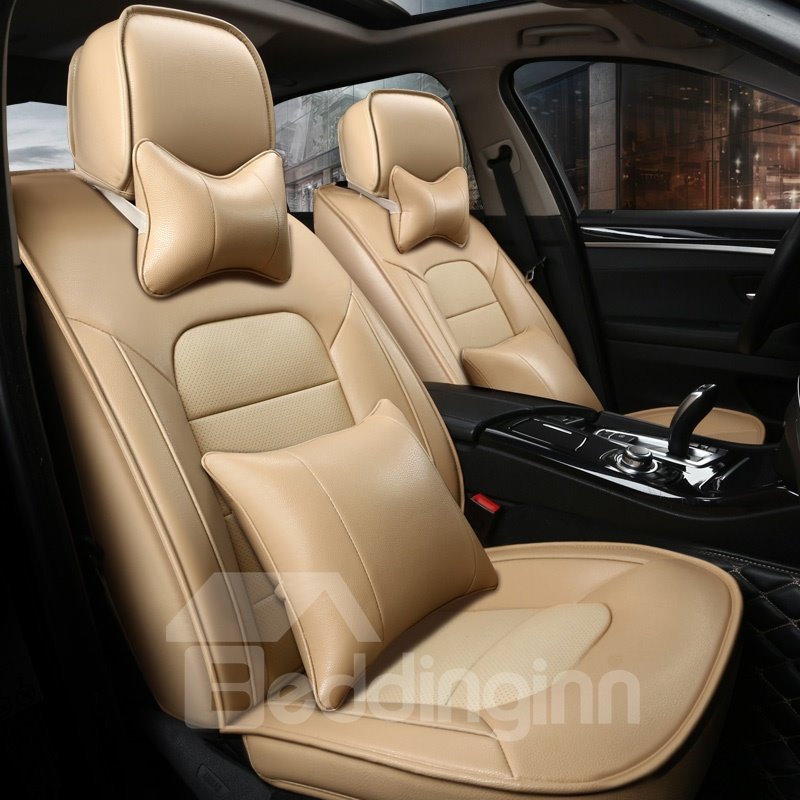 Fundas de asiento de coche personalizadas suaves de cuero de alta calidad, lujosas y de buen gusto 