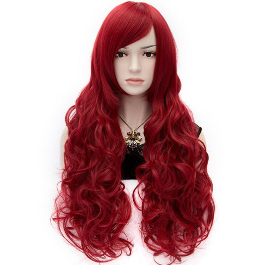 Gorgeous Anastasia Long Wavy Red Hair Wig 32 Inches