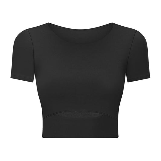 Tops de entrenamiento recortados para mujer, tops de entrenamiento de gimnasio fluidos, camisetas de yoga atléticas, camisetas de baile 