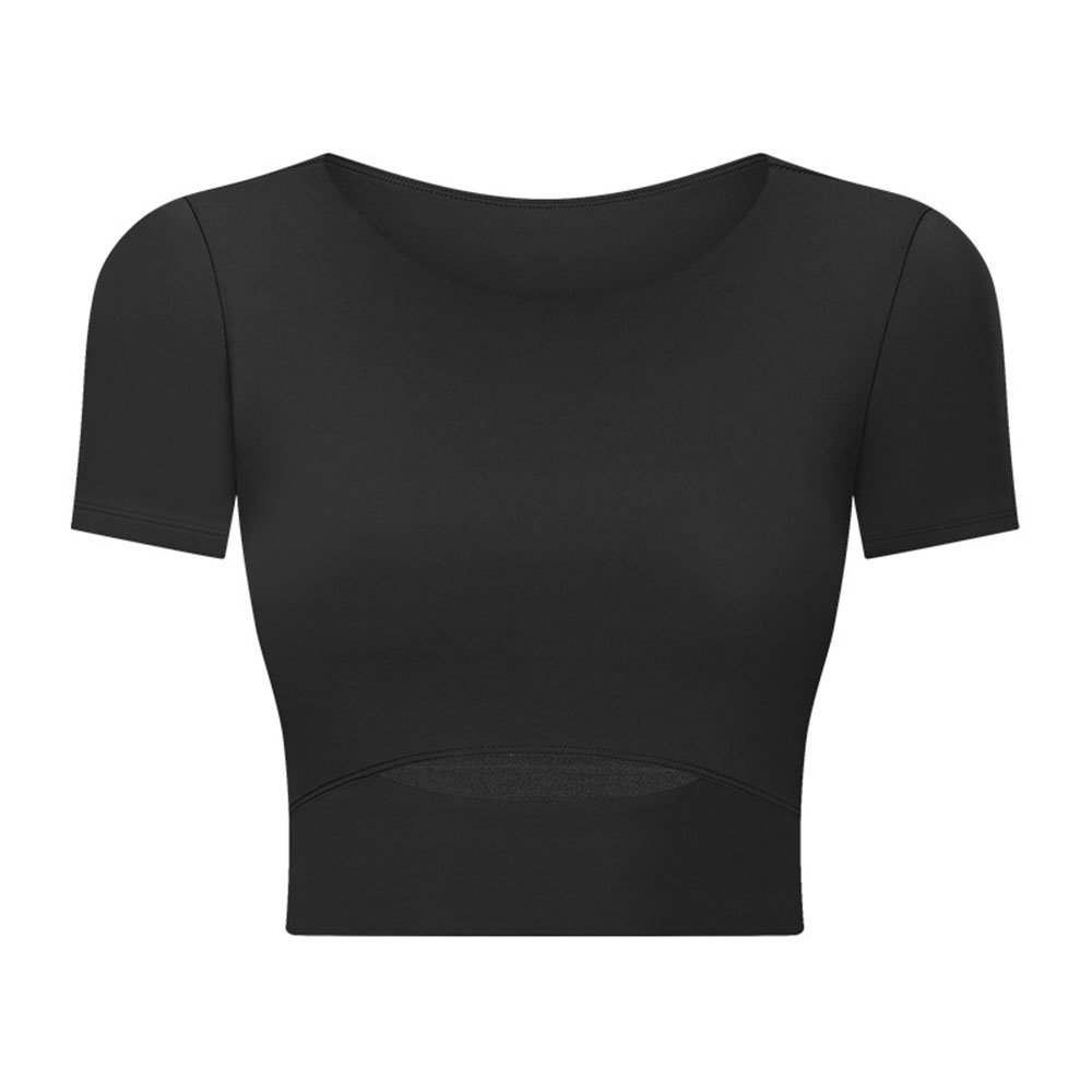 Tops de entrenamiento recortados para mujer, tops de entrenamiento de gimnasio fluidos, camisetas de yoga atléticas, camisetas de baile 