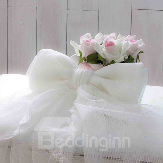 Precioso patrón de lazo de encaje decorativo 2 piezas alzapaños de cortina