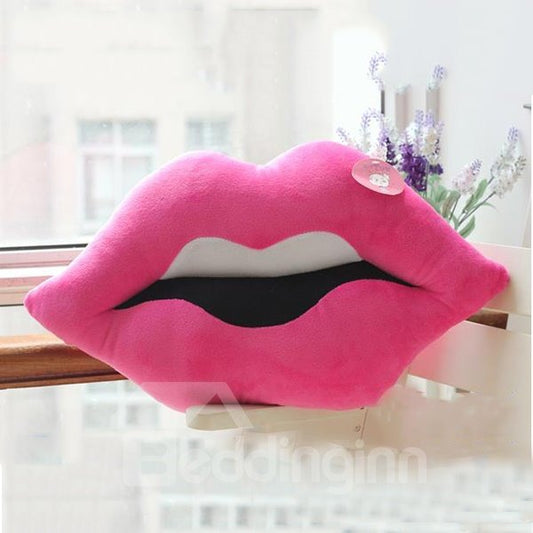 Almohadas de felpa con forma de labios de elección multicolor