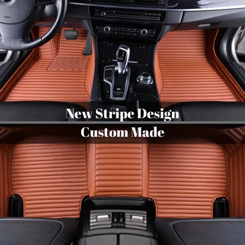 Custom Car Floor Mats High Quality Leather Moisture-Proof Skid Resistance Waterproof Wear-Resisting Most Models Are Suitable If You Do Not Find Your Car Please Note In The Shopping Cart