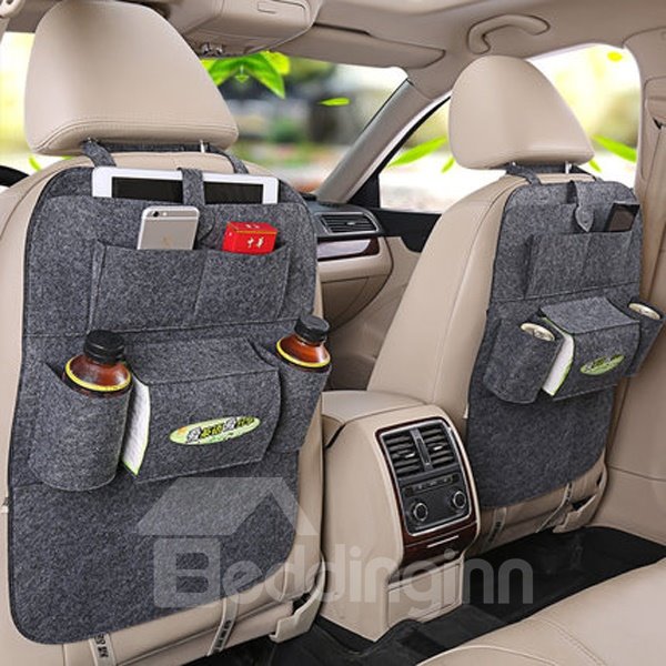 Classical High Rave Car Storage Bag Auto Backseat Organizer Pair