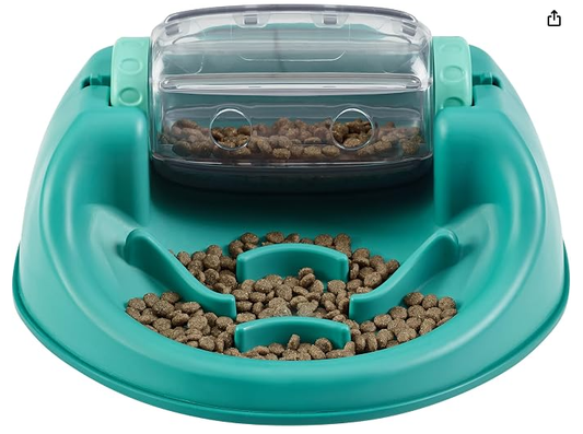 Outward Hound Nina Ottosson Spin N' Eat Dog Puzzle Toy & Slow Feeder, 11.6"
