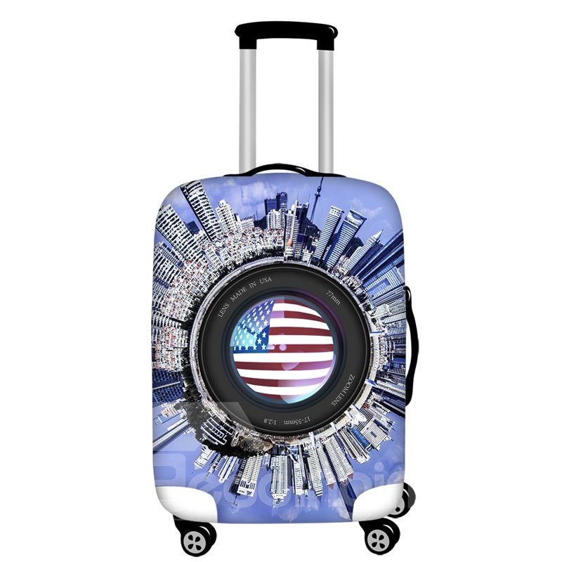 City View American Flag Camera Waterproof Suitcase Protector for 19 20 21