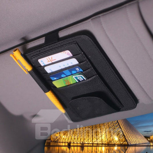 Organizador multiusos de doble capa para parasoles de coche