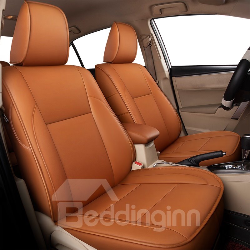 Plain Pattern Simple Style PVC Leather Custom Car Seat Cover