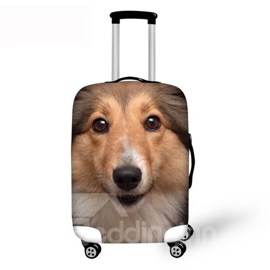 3D Sheltie Pattern Waterproof Suitcase Protector 19 20 21