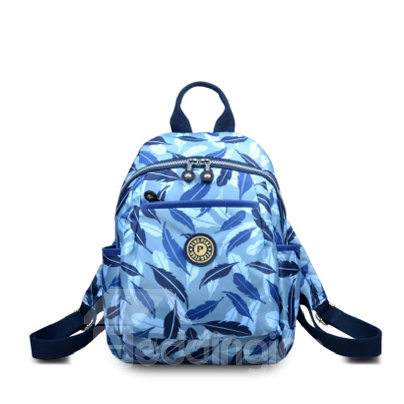 Travel Shoulder Nylon Waterproof Canvas Female Various Pattern Backpack