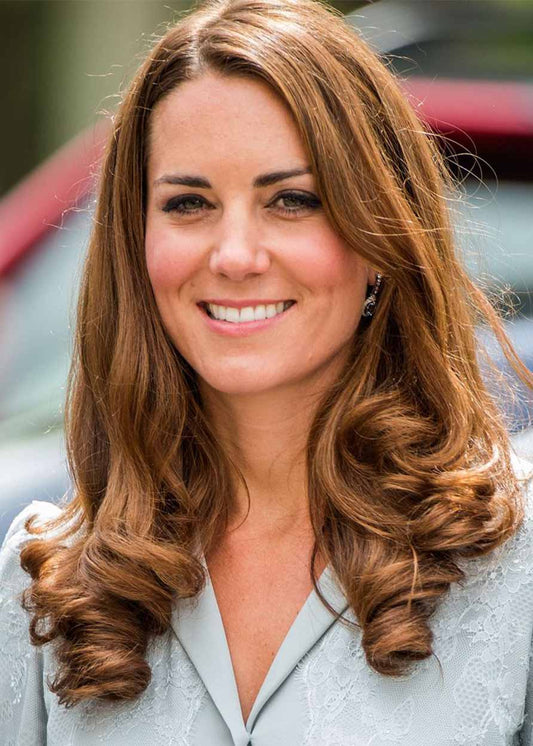 Kate Middleton's Barrel Curls Style Women's Loose Wavy Synthetic Hair Capless 130% 26 Inches Wigs