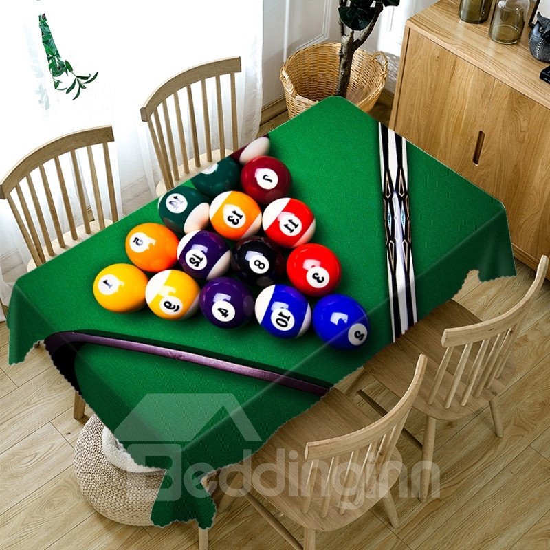 European Style Polyester Printed Waterproof 3D Tablecloth
