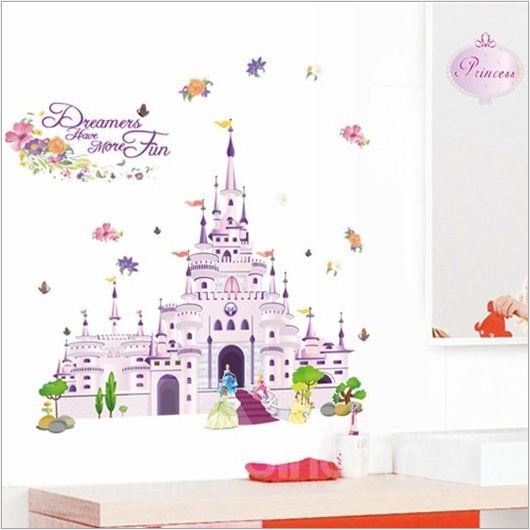 Fantastic Castle and Amazing Pincess Wall Stickers