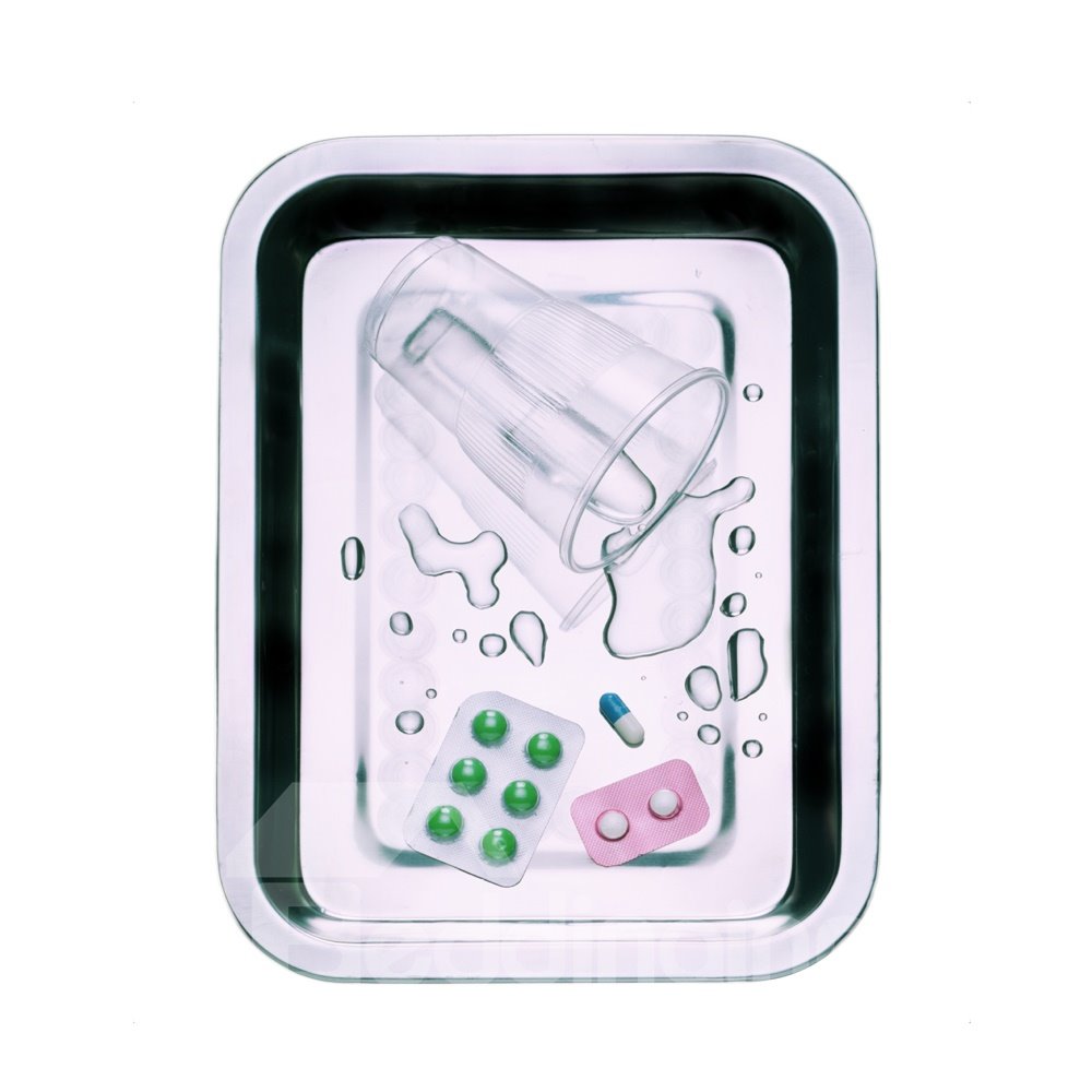 Pegatinas de escritorio con alfombrilla de ratón extraíbles con patrón de medicina acuática 3D