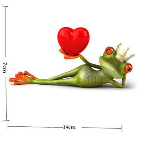 Der Dornröschen-Frosch-Autoaufkleber