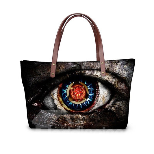 Bolso de mano con estampado 3D de hombro impermeable Monster Eyes