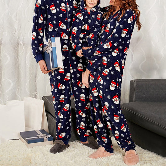 Conjunto de pijamas a juego para familia de Navidad, ropa de dormir para niños y niñas de la familia, muñeco de nieve resistente al desgaste 