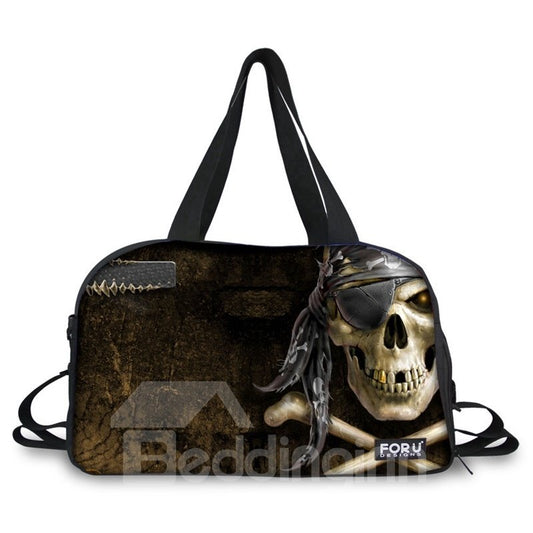 Coole bemalte 3D-Reisetasche mit Totenkopf-Piratenmuster