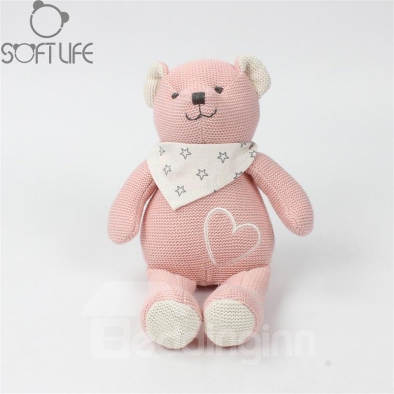 Cute Bear Two Color For Choice Soft Plush Baby Sleep/comforting Pillow Toy