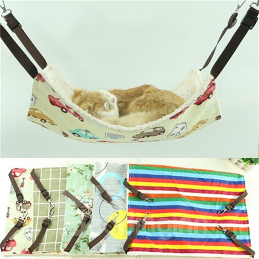 Double Layer Thickened Canvas Cute Cat Hammock