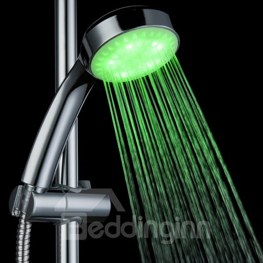 High Quality Three Color Changing by Temperature Head Shower