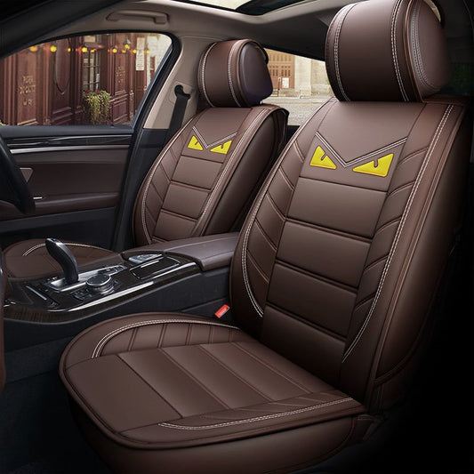 Car Seat Covers Full Set, Front Bucket Seat Covers with Split Bench Back Seat Covers For Cars Durable Waterproof Full Set Auto Parts Seat Protectors Car Seat Accessories Universal Fit to Most Cars Not Suitable for Truck