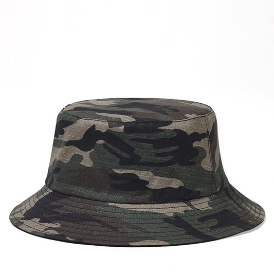 Summer Camouflage Bucket Hat For Men Women Sun UV Protection Outdoor Hiking Fisherman Hats Reversible Double-Side-Wear Sun Caps