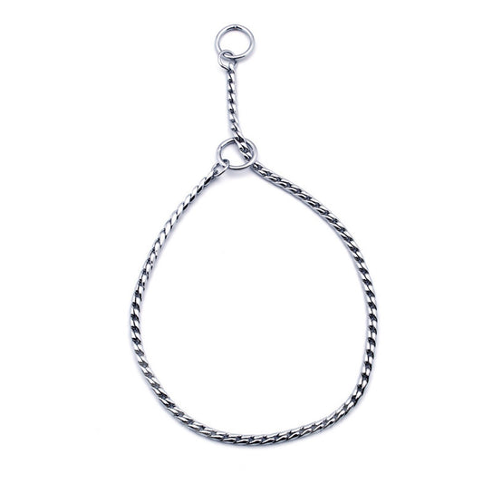 Heavy Duty Snake Chain Choke Metal Collar for Dogs