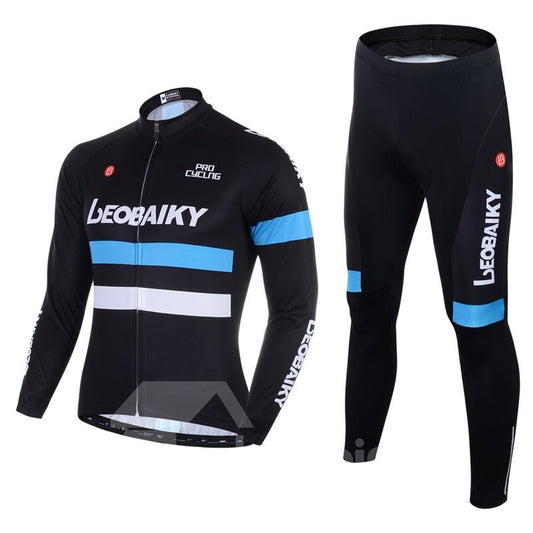 Conjunto de ropa de ciclismo para hombre, color negro, transpirable, de secado rápido, con purpurina