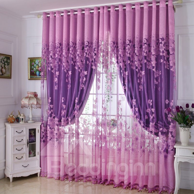 European Style Heat Insulation Feature Curtain Sets