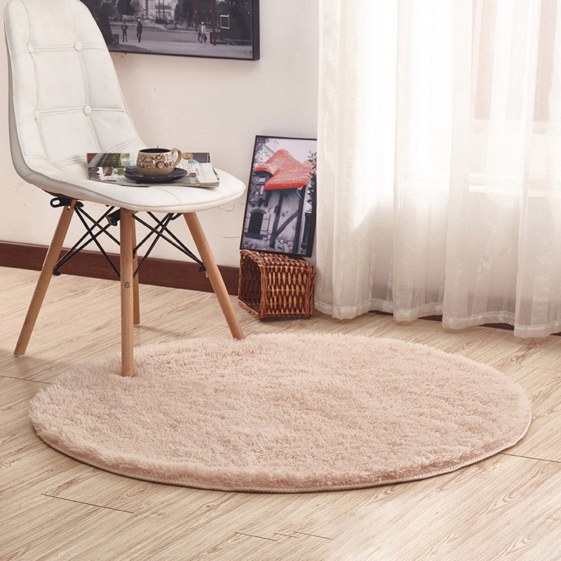 Fluffy Shaggy Large Rugs Anti-Slip Round Soft Carpet Mat Floor Living Room Bedroom Rug