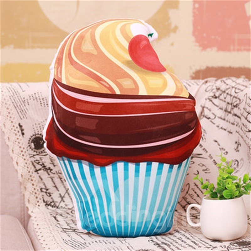 Creative Cute Cupcake Shape Soft and Breathable Plush Baby Toy