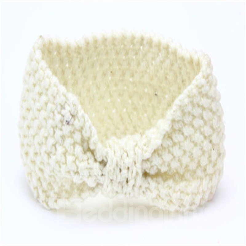 Einfaches 1-teiliges Haarband aus Baumwolle mit Knotendekoration