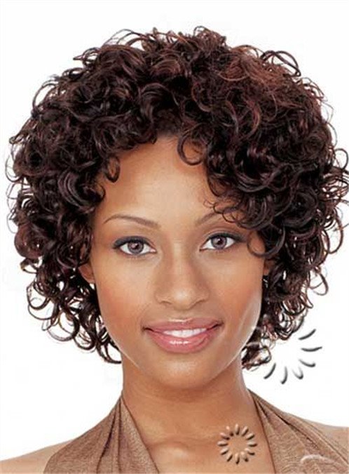 New Short Curly Capless Synthetic Hair Wig 10 Inches