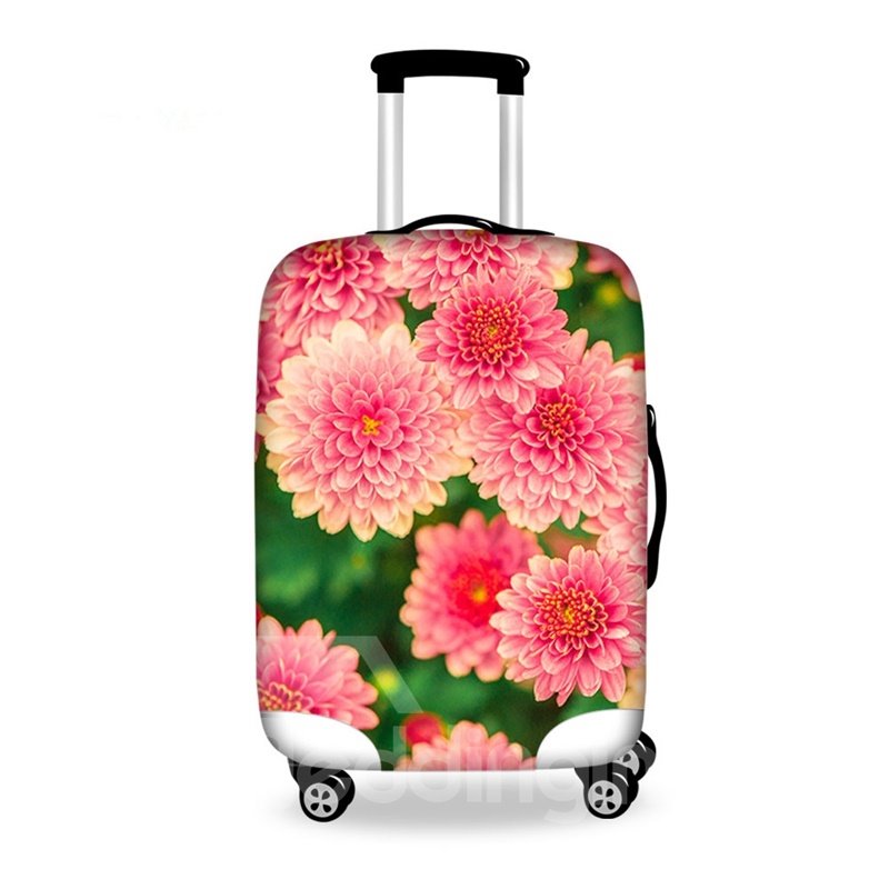 Cubierta de equipaje pintada en 3D con patrón de flores súper bonitas 