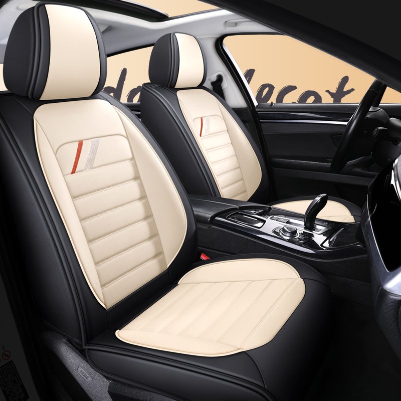 New Trend Sport Style 5 Seater Universal Fit Seat Covers High-quality Wear-resistant and Breathable Leather Compatible Airbags Reliable and Not Slipping