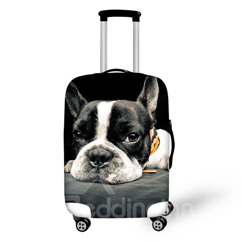 Puppy French Bulldog 3D Pattern Travel Luggage Cover 19 20 21