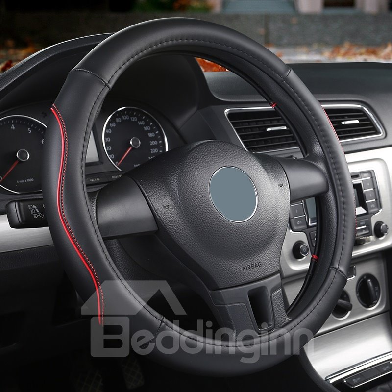 Simple Style PVC Color Block Pattern Steering Wheel Cover