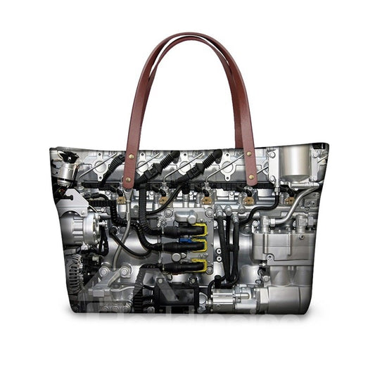 Bolso de hombro impreso 3D impermeable de organización mecánica