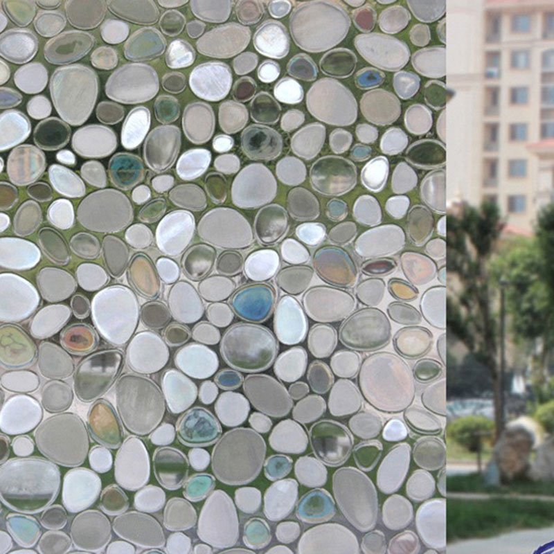 Statischer 3D-Glasaufkleber, selbstklebende, adiabatische, dekorative Sichtschutz-Fensterfolie 