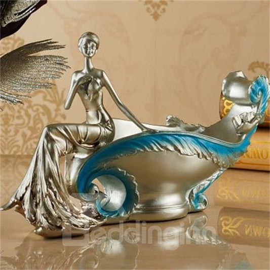 Eleganter Lady-Weinschrank aus Kunstharz, modernes und kreatives Rotweinregal