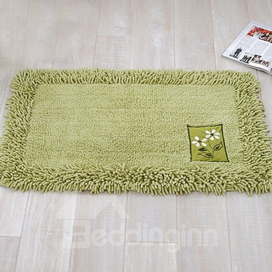 Contemporary Home Decor Solid Color Bath Rug