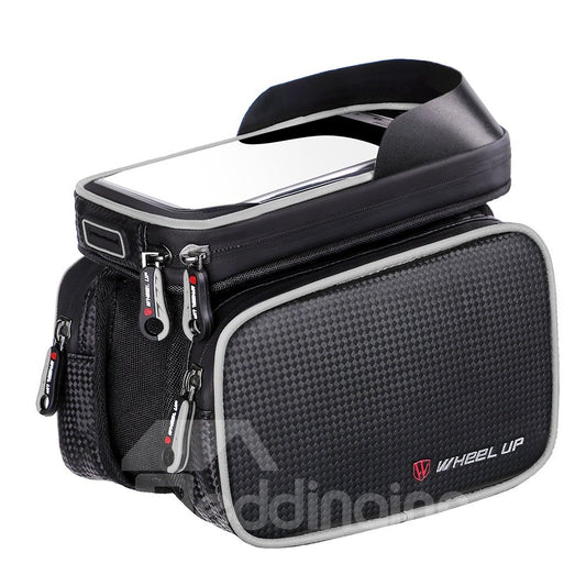 Bolsa de tubo superior de alta capacidad con sombrilla unisex resistente a la lluvia de PU rectangular