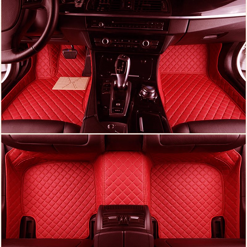 Top-notch Custom-Made Grid Line Design Onefold Color Custom Fit Car Floor Mats